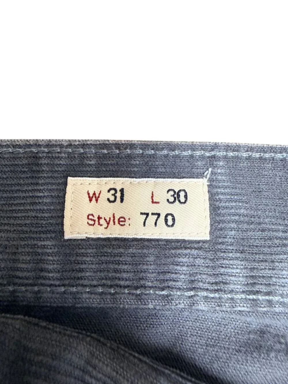 J. CREW Men's EUC 770™ Straight-Fit Corduroy Pants Graphite | Size W31 x L30